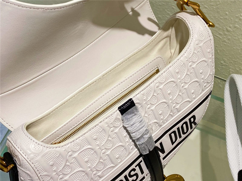 SADDLE BAG Dior Oblique Perforated and Embossed Calfskin High