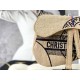 SADDLE BAG Jute Canvas Embroidered with Dior Union Motif High