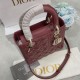 MEDIUM LADY Dior BAG Patent Cannage Calfskin High