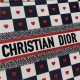 LARGE Dior BOOK TOTE Black, White and Red D-Chess Heart Embroidery High