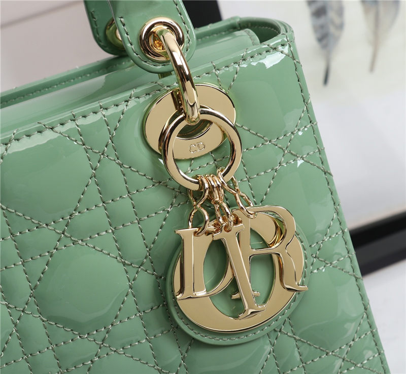 SMALL LADY Dior MY ABCDior BAG Patent Cannage Calfskin High