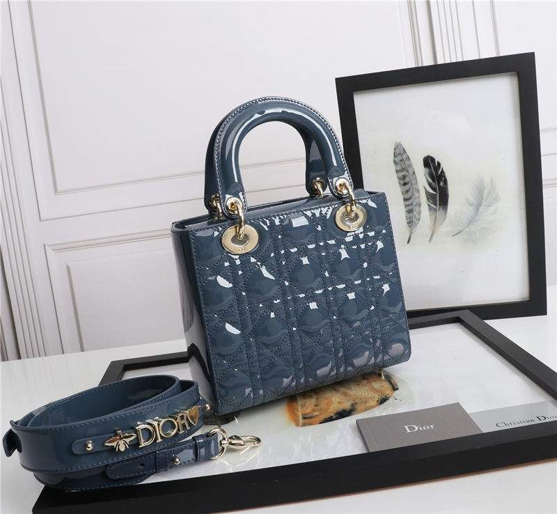 SMALL LADY Dior MY ABCDior BAG Patent Cannage Calfskin High