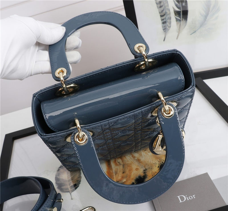 SMALL LADY Dior MY ABCDior BAG Patent Cannage Calfskin High