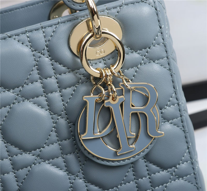 SMALL LADY Dior MY ABCDior BAG Cannage Lambskin Enamel High