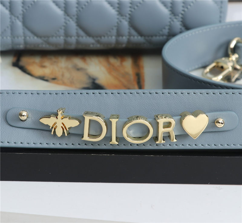 SMALL LADY Dior MY ABCDior BAG Cannage Lambskin Enamel High