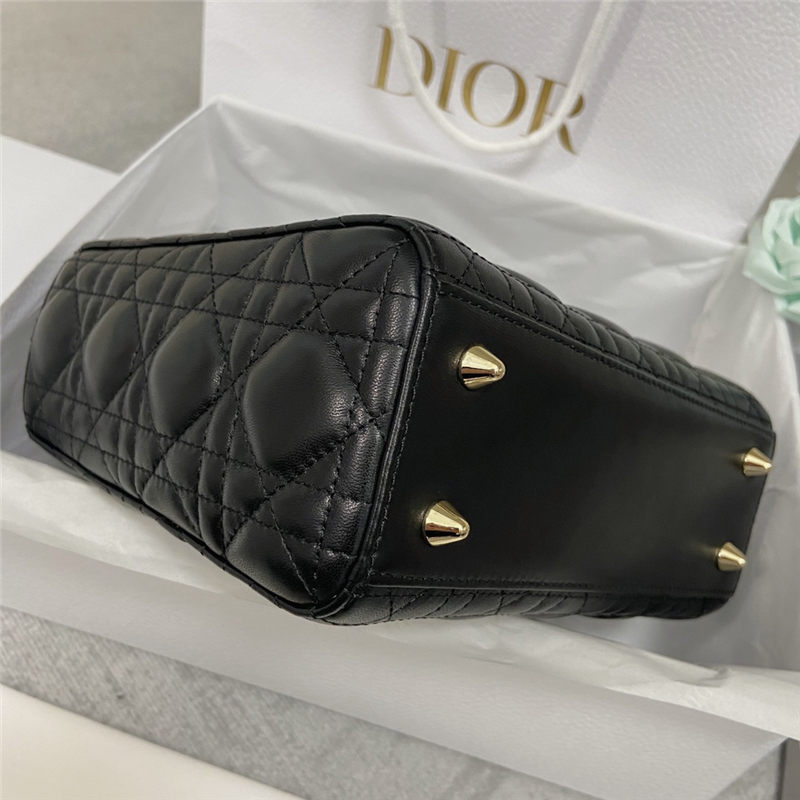 SMALL LADY Dior MY ABCDior BAG Cannage Lambskin Enamel High