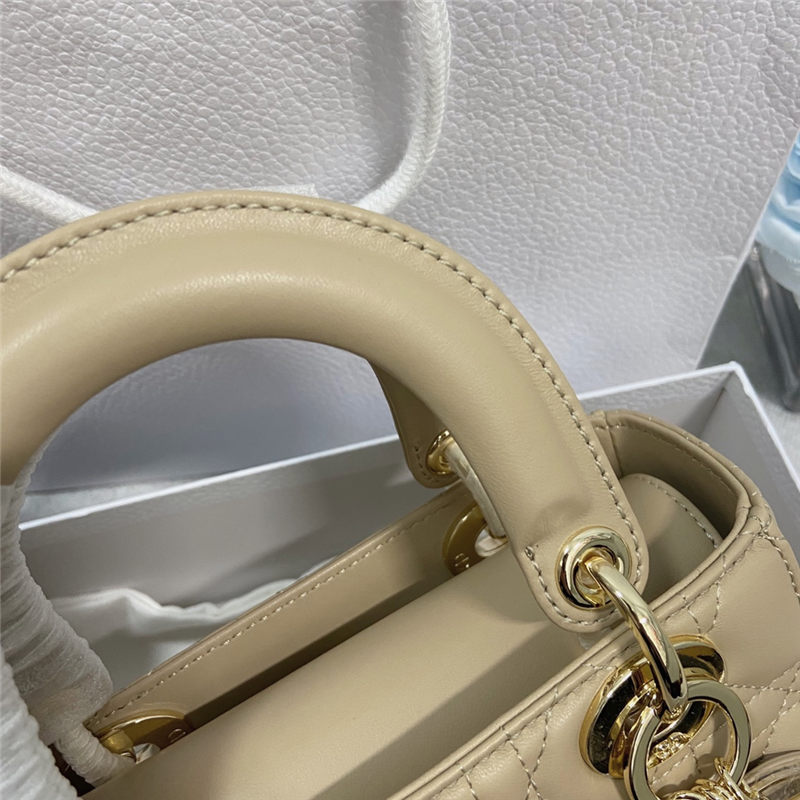 SMALL LADY Dior MY ABCDior BAG Cannage Lambskin Enamel High