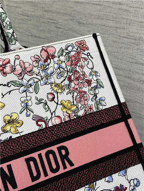 LARGE Dior BOOK TOTE Florilegio Embroidery High