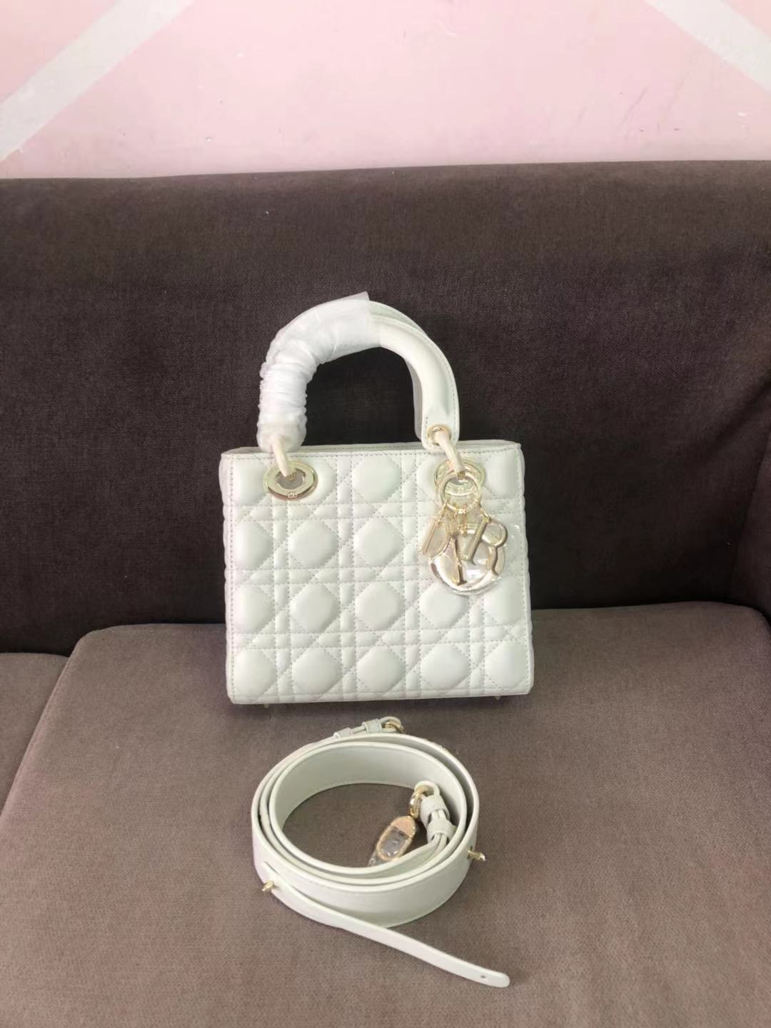 SMALL LADY Dior MY ABCDior BAG Cannage Lambskin High