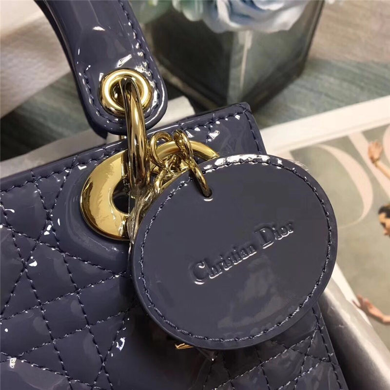 SMALL LADY Dior MY ABCDior BAG Patent Cannage Calfskin High