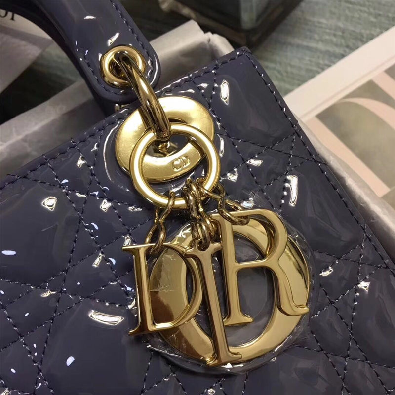 SMALL LADY Dior MY ABCDior BAG Patent Cannage Calfskin High