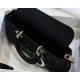 LADY D-JOY BAG MEDIUM Cannage Lambskin Black High