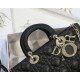 LADY D-JOY BAG MEDIUM Cannage Lambskin Black High