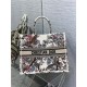 LARGE Dior BOOK TOTE Dior Jardin d'Hiver Embroidery White High