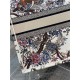 LARGE Dior BOOK TOTE Dior Jardin d'Hiver Embroidery White High