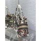 MEDIUM Dior BOOK TOTE Dior Jardin d'Hiver Embroidery White High