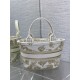 DIOR HAT BASKET BAG Butterflies Embroidery High