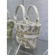 DIOR HAT BASKET BAG Butterflies Embroidery High