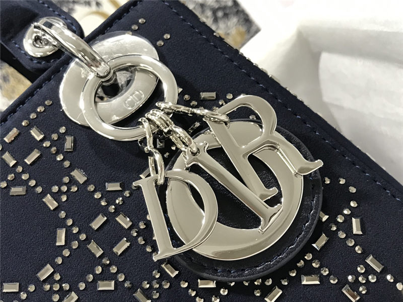 MINI LADY Dior BAG Strass Cannage Satin High