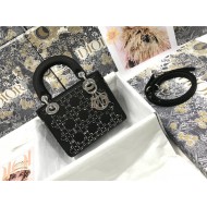 MINI LADY Dior BAG Strass Cannage Satin High