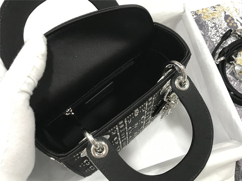 MINI LADY Dior BAG Strass Cannage Satin High