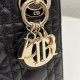 MINI LADY Dior BAG Cannage Lambskin Gold Metal Black High