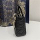 MINI LADY Dior BAG Cannage Lambskin Gold Metal Black High