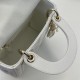 MINI LADY Dior BAG Cannage Lambskin Gold Metal White High