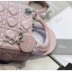 MINI LADY Dior BAG Cannage Lambskin Silver Metal Pink High