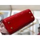 MINI LADY Dior BAG Patent Cannage Calfskin Red High