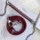 MINI LADY Dior BAG Patent Cannage Calfskin Silver Metal Red High