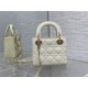 MINI LADY Dior BAG Patent Cannage Calfskin White High