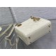 MINI LADY Dior BAG Patent Cannage Calfskin White High