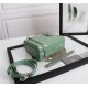 MINI LADY Dior BAG Patent Cannage Calfskin Silver Metal Green High