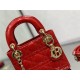 MINI LADY Dior BAG Patent Cannage Calfskin Cherry  High