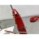 MINI LADY Dior BAG Patent Cannage Calfskin Cherry  High