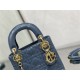 MINI LADY Dior BAG Patent Cannage Calfskin Blue High