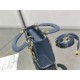 MINI LADY Dior BAG Patent Cannage Calfskin Blue High