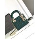 MINI LADY Dior BAG Patent Cannage Calfskin Dark Green High