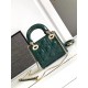 MINI LADY Dior BAG Patent Cannage Calfskin Dark Green High