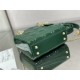 MINI LADY Dior BAG Patent Cannage Calfskin Dark Green High