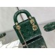 MINI LADY Dior BAG Patent Cannage Calfskin Dark Green High