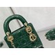 MINI LADY Dior BAG Patent Cannage Calfskin Dark Green High