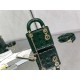 MINI LADY Dior BAG Patent Cannage Calfskin Dark Green High