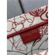 DiorAMOUR LARGE Dior BOOK TOTE Red and White D-Royaume d'Amour Embroidery High