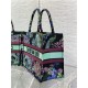 MEDIUM Dior BOOK TOTE Toile de Jouy Voyage Embroidery Blue High