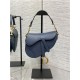 Mini SADDLE BAG Grained Calfskin Dark Blue High