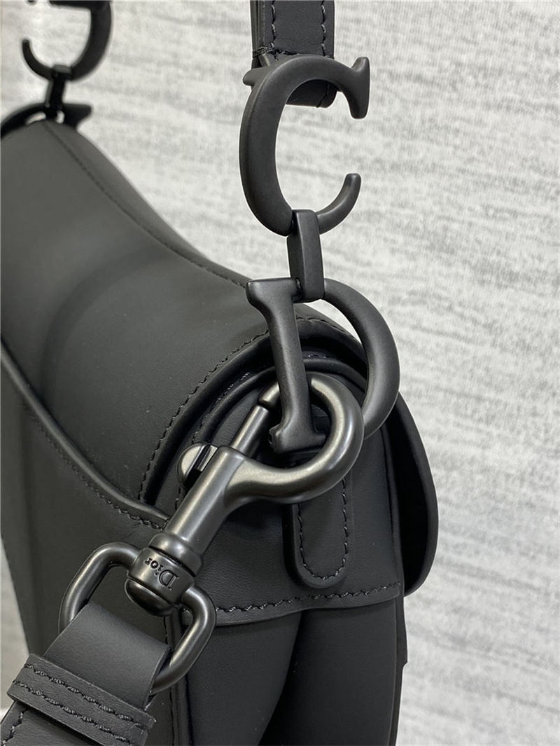 Mini SADDLE BAG Ultramatte Calfskin Black High