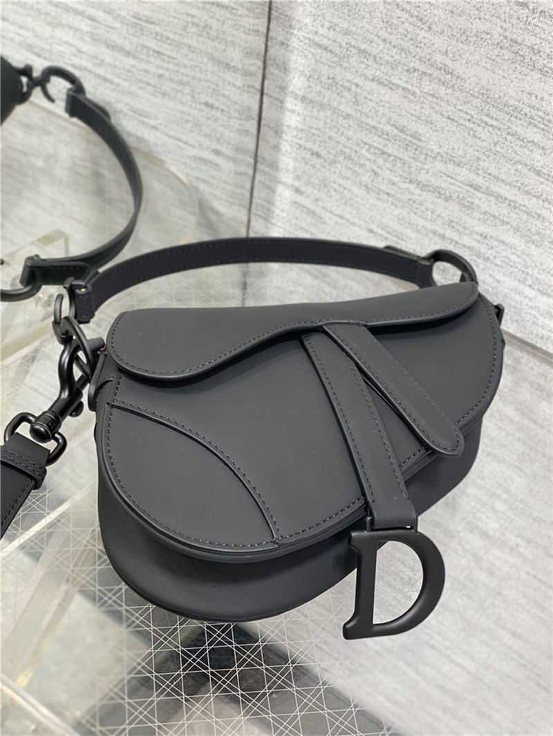 Mini SADDLE BAG Ultramatte Calfskin Black High