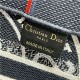 SMALL Dior BOOK TOTE Jute Canvas Embroidered with Dior Union Motif High